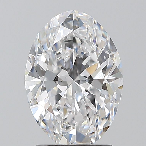 1.7 carat D-SI1 Natūralus Oval Deimantas (1)