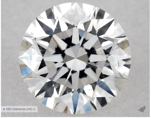 0.5 carat E-VS2 Excellent cut Natūralus Round Deimantas (1)