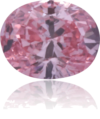 0.17 carat Fancy Intense Purplish Pink-SI2 Natūralus Oval Deimantas (1)