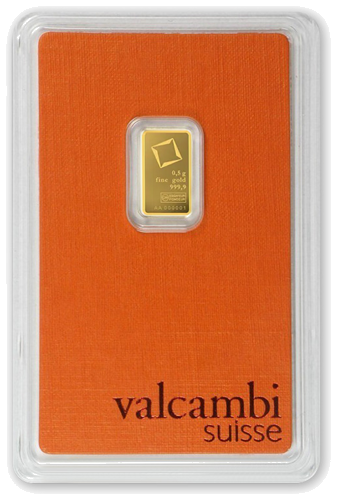 0,5 г Инвестиционный золотой слиток Valcambi (2)
