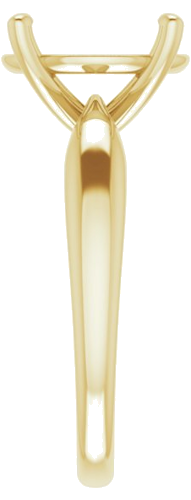 Sužadėtuvių Žiedas 14k yellow gold Oval 12mm x 10mm (4)
