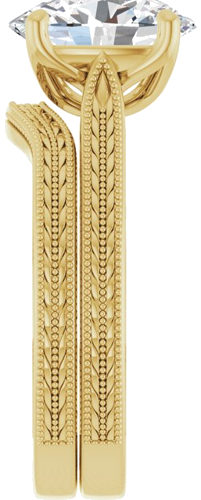 Sužadėtuvių Žiedas „Solitaire“ 14k yellow gold Oval 10mm x 8mm (9)