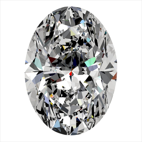 0.32 carat G-SI1 Natūralus Oval Deimantas (1)