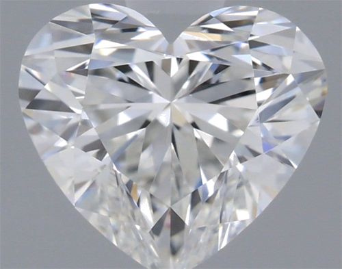 0.58 carat F-IF Natūralus Heart Deimantas (1)