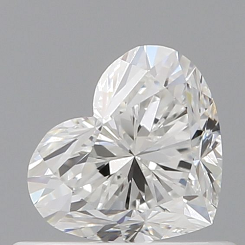 0.5 carat F-VVS2 Natūralus Heart Deimantas (1)