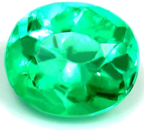 0.54 carat GREEN Oval Smaragdas (1)
