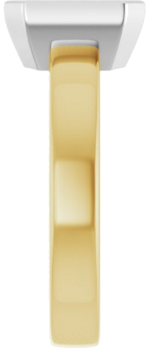 Sužadėtuvių Žiedas „Solitaire“ 585 Baltojo Ir Geltonojo Aukso Emerald 8mm x 6mm (4)