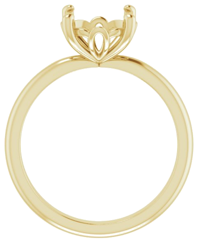 Sužadėtuvių Žiedas „Solitaire“ 585 Geltonojo Aukso Round 8.8mm (2)