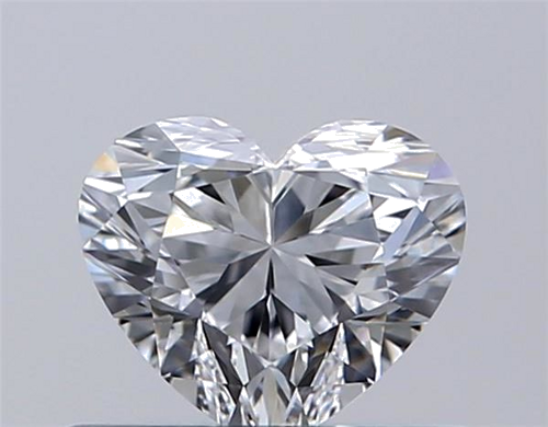 0.51 carat D-VVS2 Natūralus Heart Deimantas (1)
