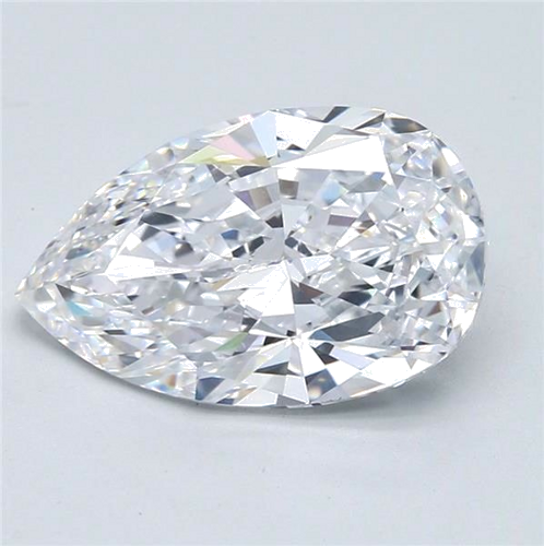 5.01 carat D-IF Natūralus Pear Deimantas (1)