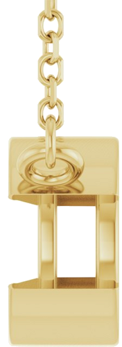 Pakabukas „Half-Bezel Solitaire“ 14k yellow gold Round 7mm (3)