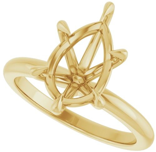 Sužadėtuvių Žiedas „Solitaire“ 14k yellow gold Pear 12mm x 8mm (5)