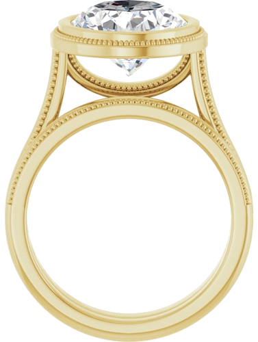 Sužadėtuvių Žiedas „Bezel-Set Solitaire“ 14k yellow gold Oval 12mm x 10mm (7)