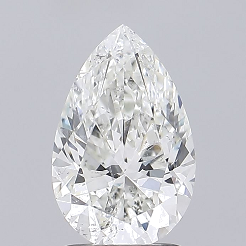 2.0 carat I-SI2 Natūralus Pear Deimantas (1)