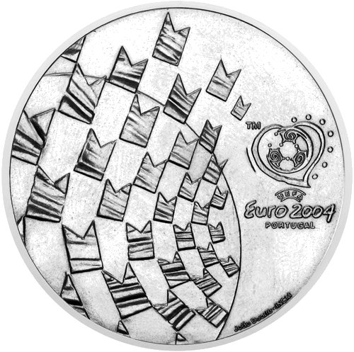8 eiro sudraba monēta, Futbols, Portugāle, 2003. gads (1)