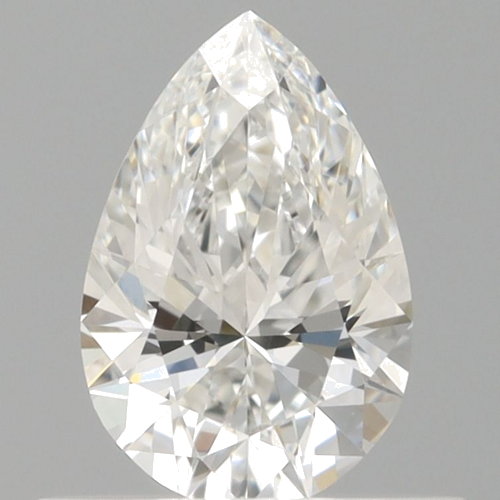 0.5 carat F-VVS2 Natūralus Pear Deimantas (1)