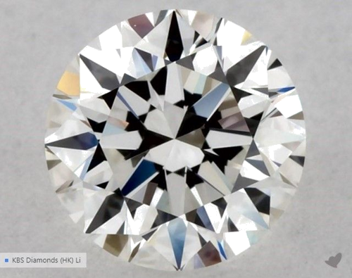 0.5 carat G-VVS2 Excellent cut Natūralus Round Deimantas (1)