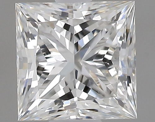 0.51 carat F-SI1 Natūralus Princess Deimantas (1)