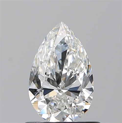 0.7 carat F-VVS2 Natūralus Pear Deimantas (1)