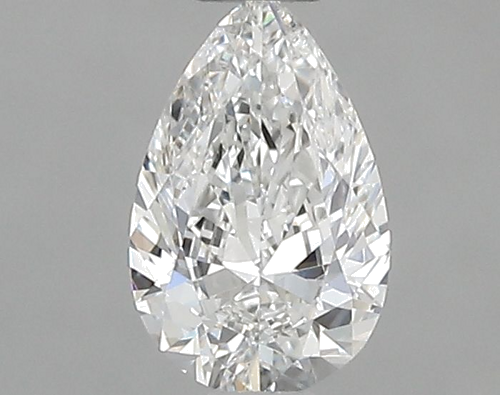 0.33 carat F-VVS2 Natūralus Pear Deimantas (1)