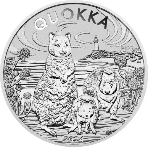 2024 Kvoka (Quokka) Australija 1 oz sidabrinė moneta (1)