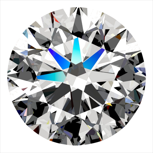 0.3 carat F-VS2 Excellent cut Natūralus Round Deimantas (1)