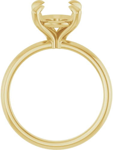 10K Yellow  11x9 mm Oval Solitaire Engagement Ring Mounting (2)