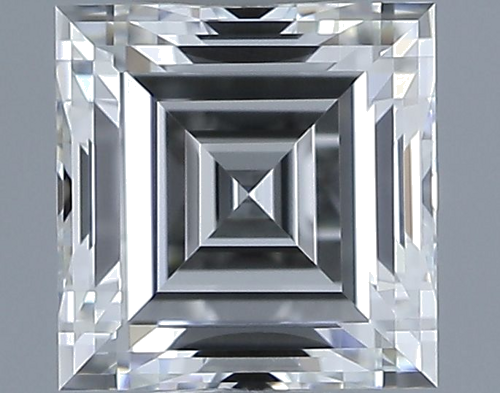 0.52 carat E-VVS2 Natūralus Square Radiant Deimantas (1)