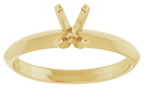 Sužadėtuvių Žiedas „Lightweight Solitaire“ 14k yellow gold Elongated Cushion 6mm x 4mm (3)