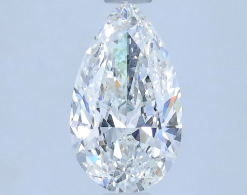 0.7 carat F-IF Natūralus Pear Deimantas (1)