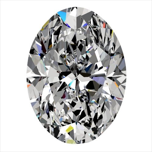 0.4 carat H-VS1 Natūralus Oval Deimantas (1)