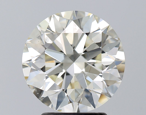 3.01 carat K-SI1 Excellent cut Natūralus Round Deimantas (1)