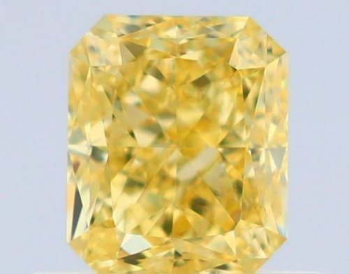 0.61 carat Fancy Intense Yellow-VS1 Natūralus Radiant Deimantas (1)