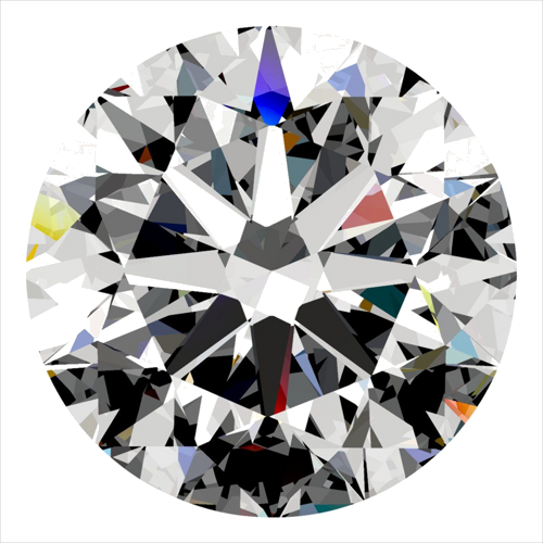 0.5 carat J-VS2 Very Good cut Natūralus Round Deimantas (1)