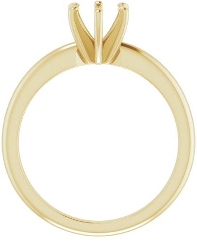 Sužadėtuvių Žiedas „Solitaire“ 585 Geltonojo Aukso Round 5.8mm (2)