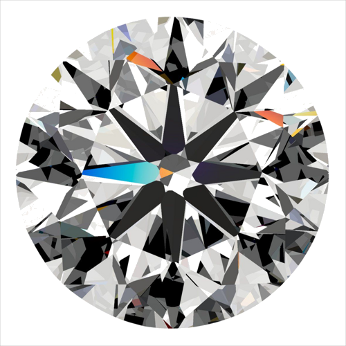 0.3 carat H-SI1 Very Good cut Natūralus Round Deimantas (1)