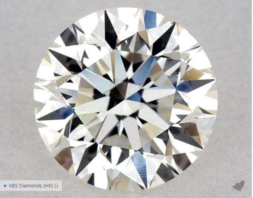 0.52 carat J-SI2 Excellent cut Natūralus Round Deimantas (1)