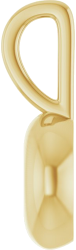 Pakabukas „Accented Charm“ 585 Geltonojo Aukso Round 2.5mm (3)