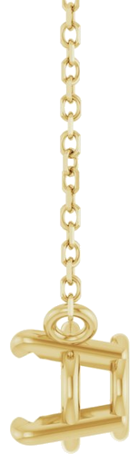 14K Yellow 8x6 mm Oval 18  Necklace Mounting (3)