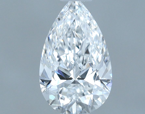 0.51 carat D-VVS2 Natūralus Pear Deimantas (1)