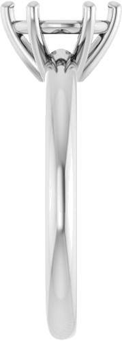 Sužadėtuvių Žiedas 14k white gold Round 7.4mm (4)