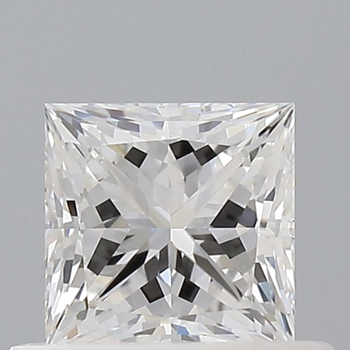 0.6 carat F-VVS2 Natūralus Princess Deimantas (1)