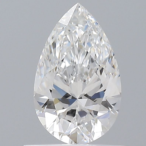 0.67 carat D-VVS2 Natūralus Pear Deimantas (1)