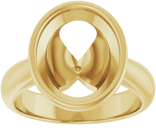 Sužadėtuvių Žiedas „Bezel-Set Solitaire“ 14k yellow gold Oval 12mm x 10mm (3)