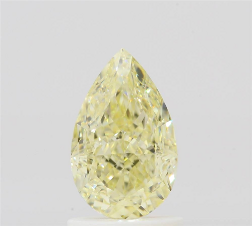 1.32 carat Fancy Yellow-VS1 Natūralus Pear Deimantas (1)