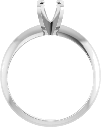 Sužadėtuvių Žiedas „Solitaire“ 585 Baltojo Aukso Oval 6.5mm x 4.5mm (2)