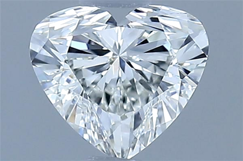 0.51 carat H-VVS2 Natūralus Heart Deimantas (1)