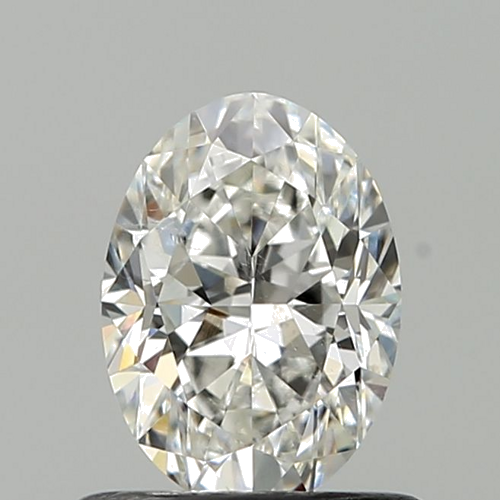 0.61 carat F-SI1 Natūralus Oval Deimantas (1)