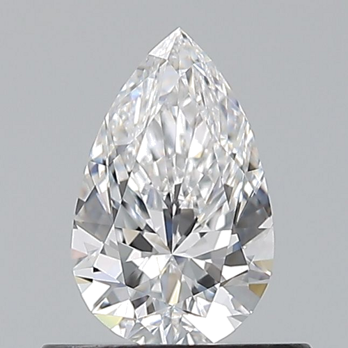 0.5 carat D-VVS2 Natūralus Pear Deimantas (1)