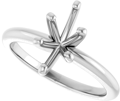 14K White  10x5 mm Marquise Solitaire Engagement Ring Mounting (5)